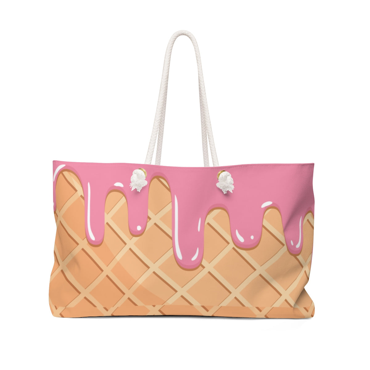 Waffle and Ice Cream Weekender Bag-24x13-Bootlg