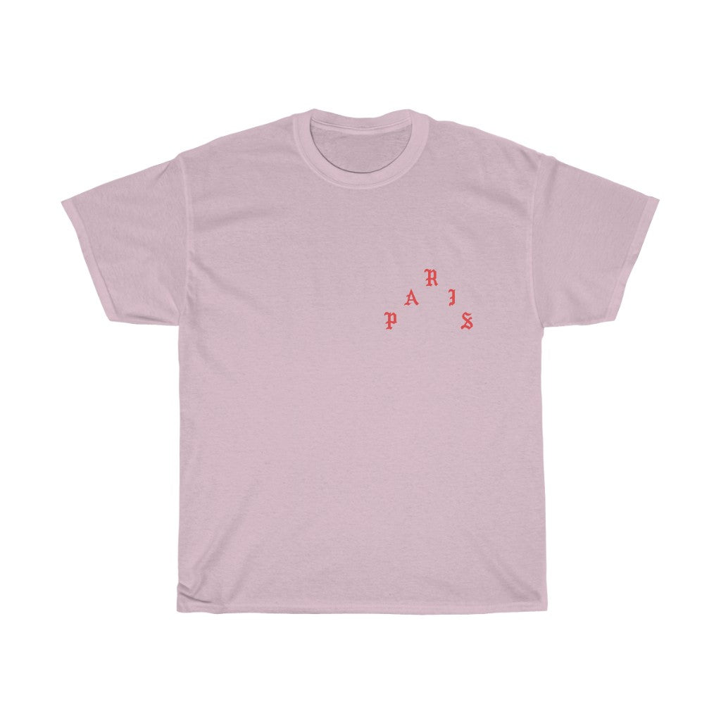 We On An Ultra Light Beam Cotton T-Shirt Kanye West Merch-Light Pink-L-Bootlg