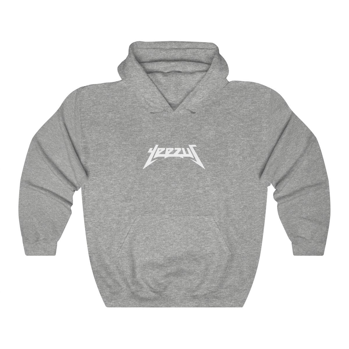Yeezus Unisex Heavy Blend Hooded Sweatshirt-Sport Grey-S-Bootlg