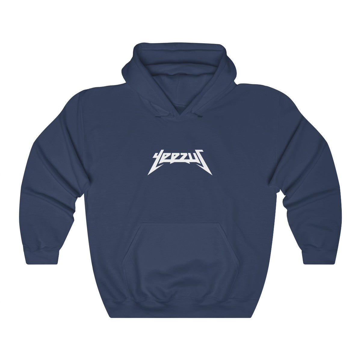 Yeezus Unisex Heavy Blend Hooded Sweatshirt-Navy-S-Bootlg