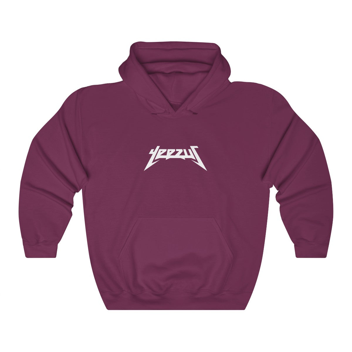 Yeezus Unisex Heavy Blend Hooded Sweatshirt-Maroon-S-Bootlg
