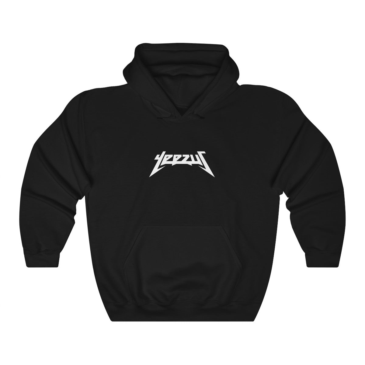 Yeezus Unisex Heavy Blend Hooded Sweatshirt-Black-L-Bootlg