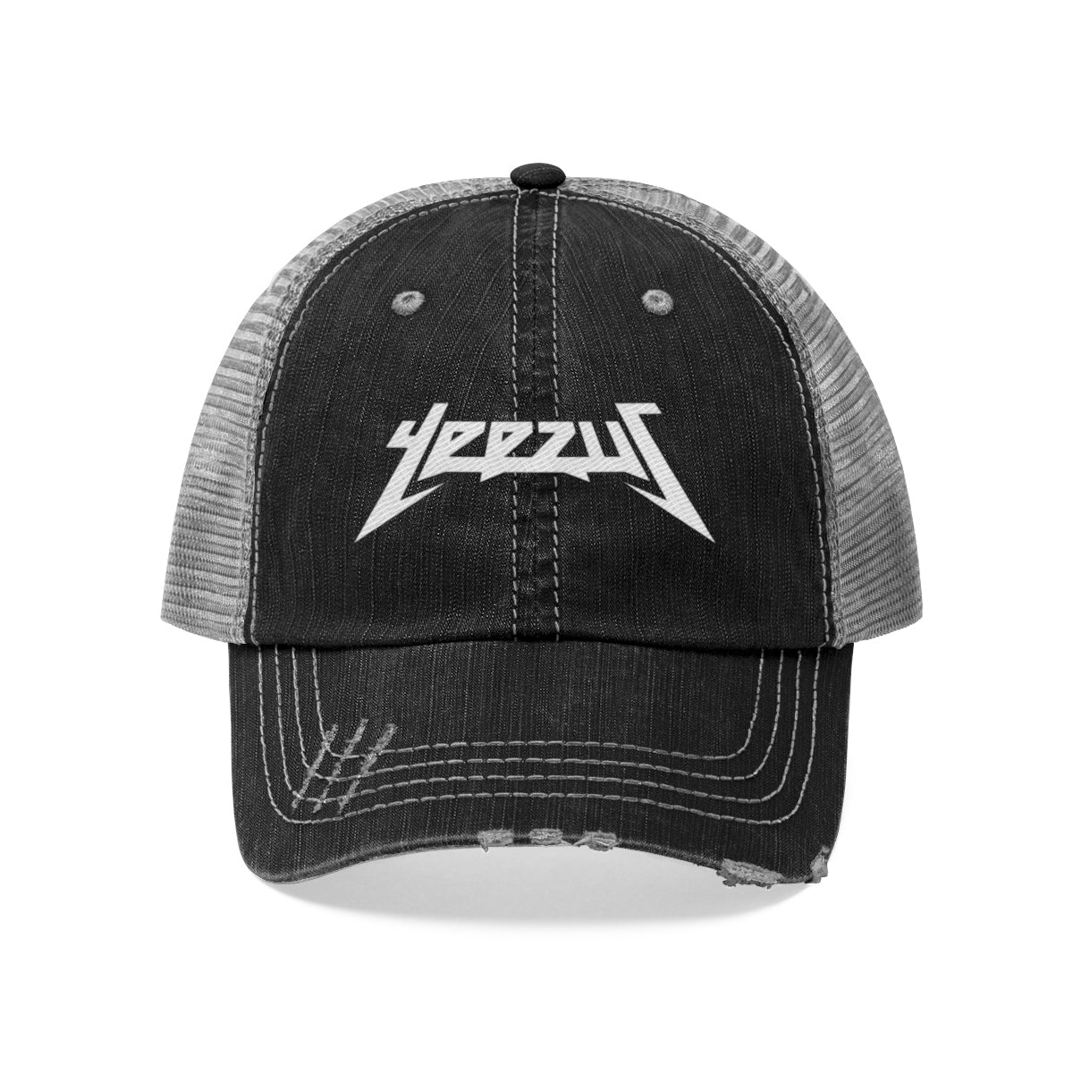 Yeezus Unisex Trucker Hat-Black-One size-Bootlg