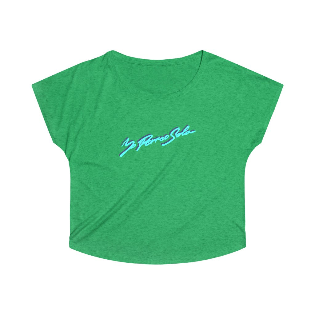 Yo Perreo Sola Women's Tri-Blend Dolman. Bad Bunny inspired-S-Tri-Blend Envy-Bootlg