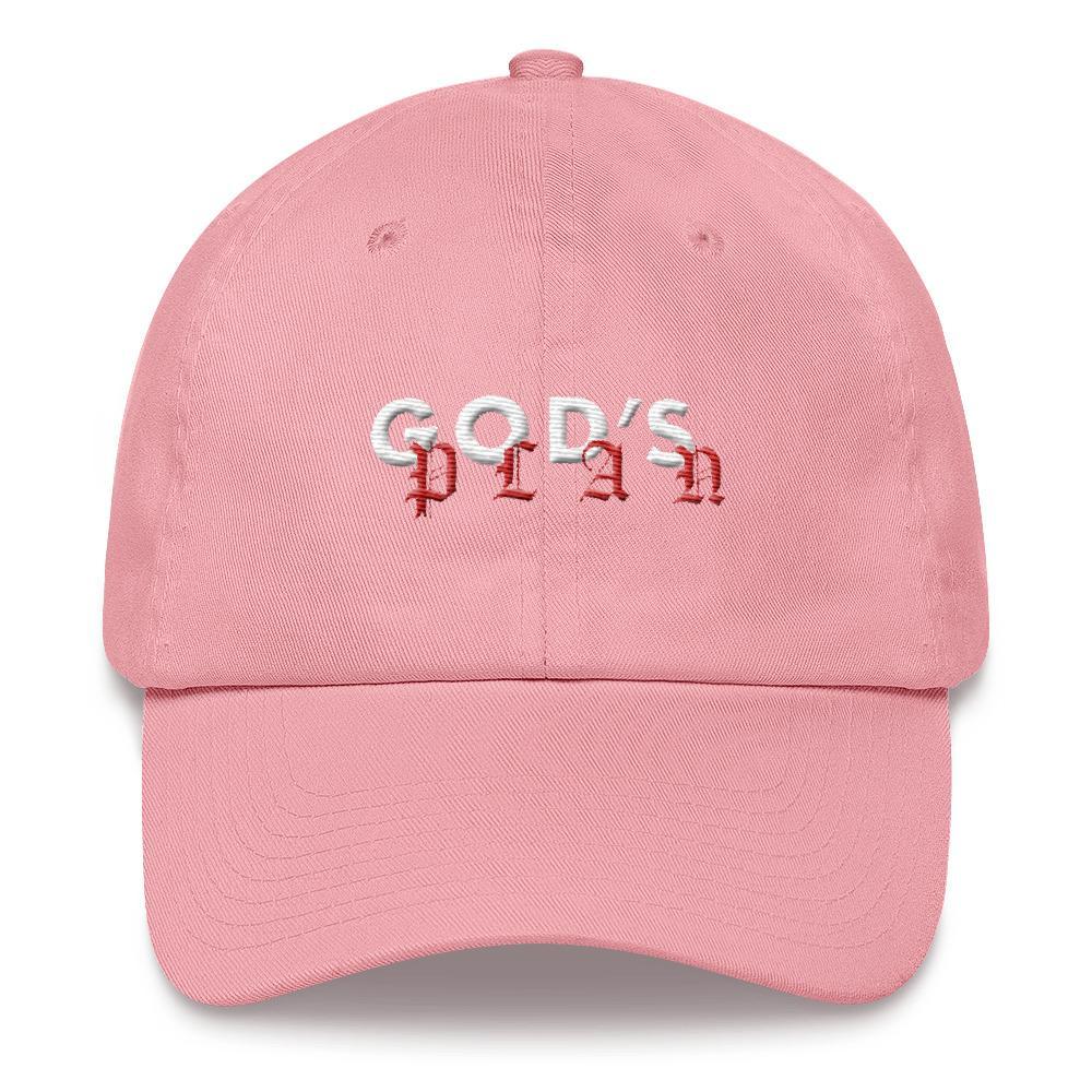 Drake God's Plan Inspired Dad Hat / Cap-Pink-Bootlg