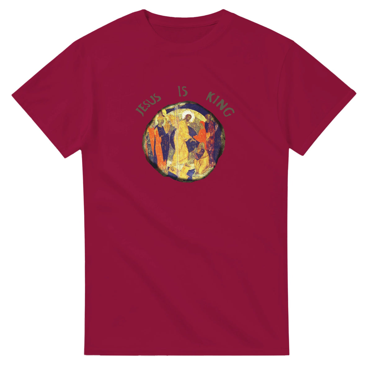 Jesus Is King Kanye West Sunday Service T-Shirt-Cardinal Red-S-Bootlg