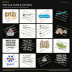 Watermarked pop culture and retro previews
