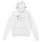 I wish I could run across a beach into my own arms Kanye Tweet Hoodie-White-S-Bootlg