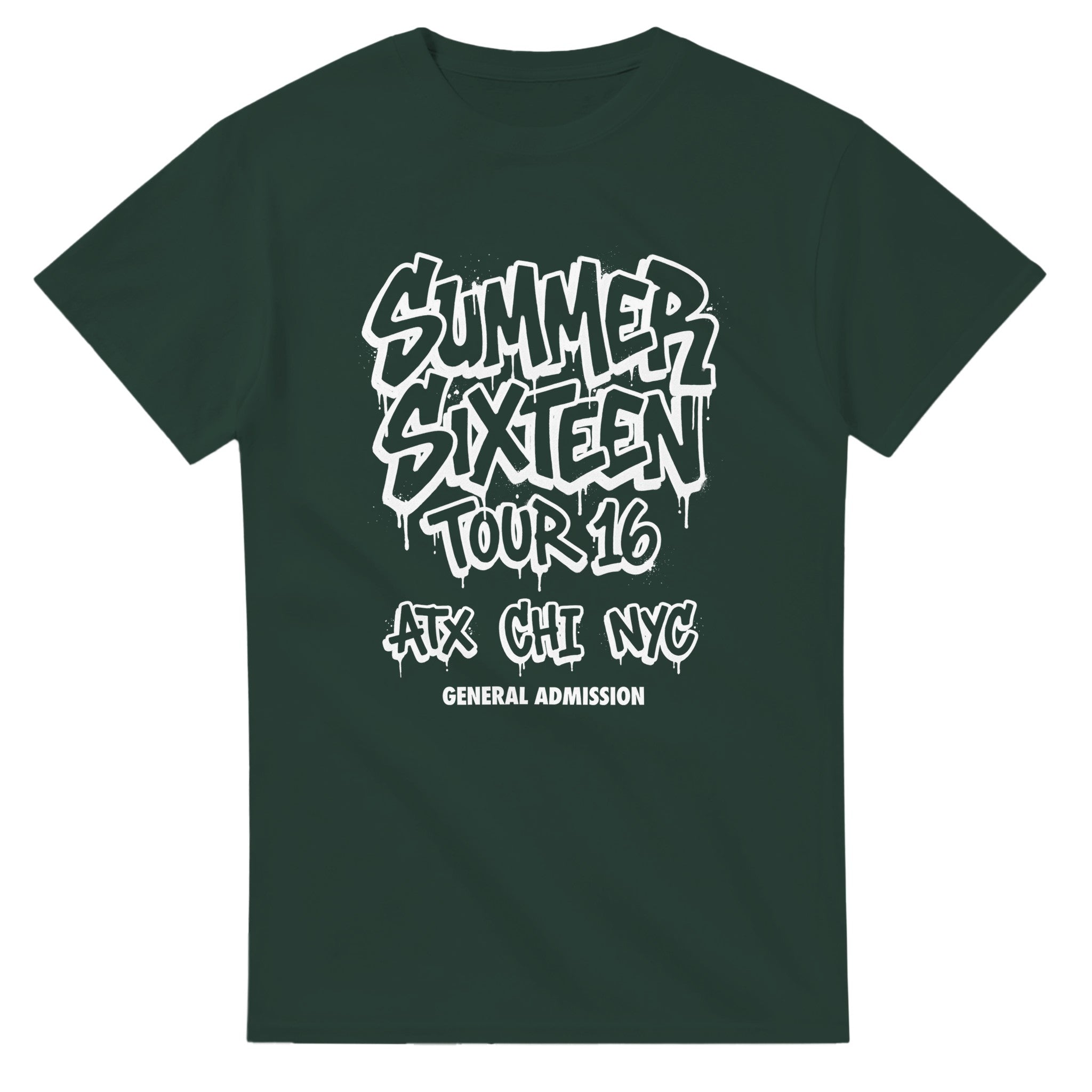 Summer Sixteen Drake Tour Tee-Forest Green-S-Bootlg