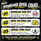 How to access the digital files using the delivery PDF