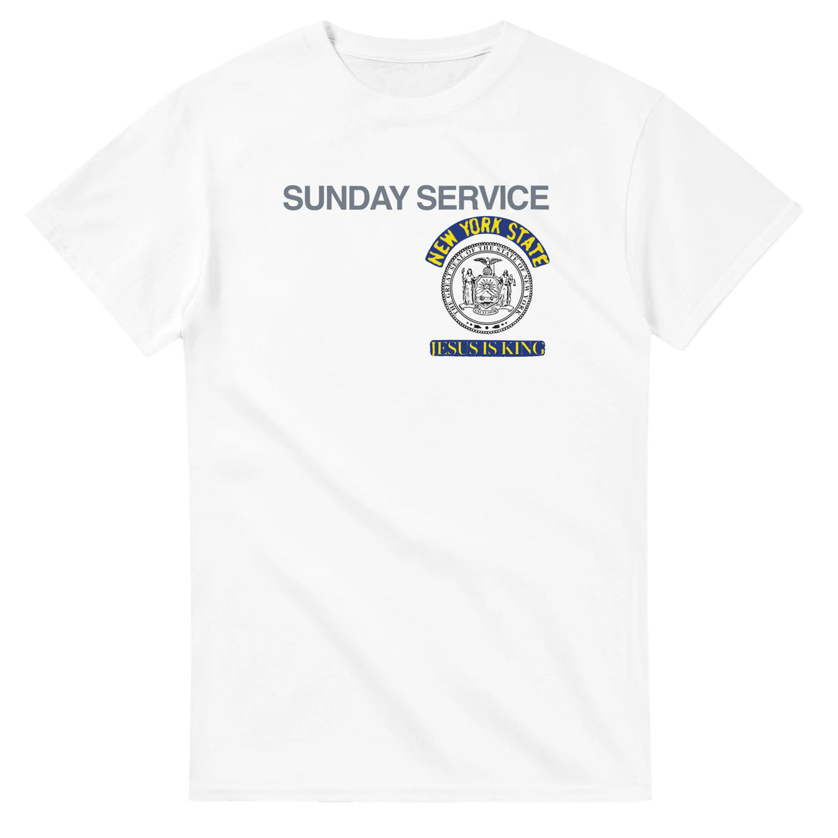 Jesus Is King New York Tee-White-S-Bootlg