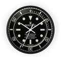 Bootlg submariner diver wall clock-Black Base-White-10"-Bootlg
