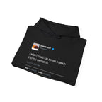 I wish I could run across a beach into my own arms Kanye Tweet Hoodie-White-S-Bootlg