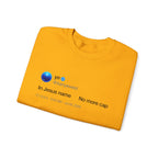 In Jesus name. No more cap. - Kanye West Tweet Crewneck Sweatshirt-White-S-Bootlg
