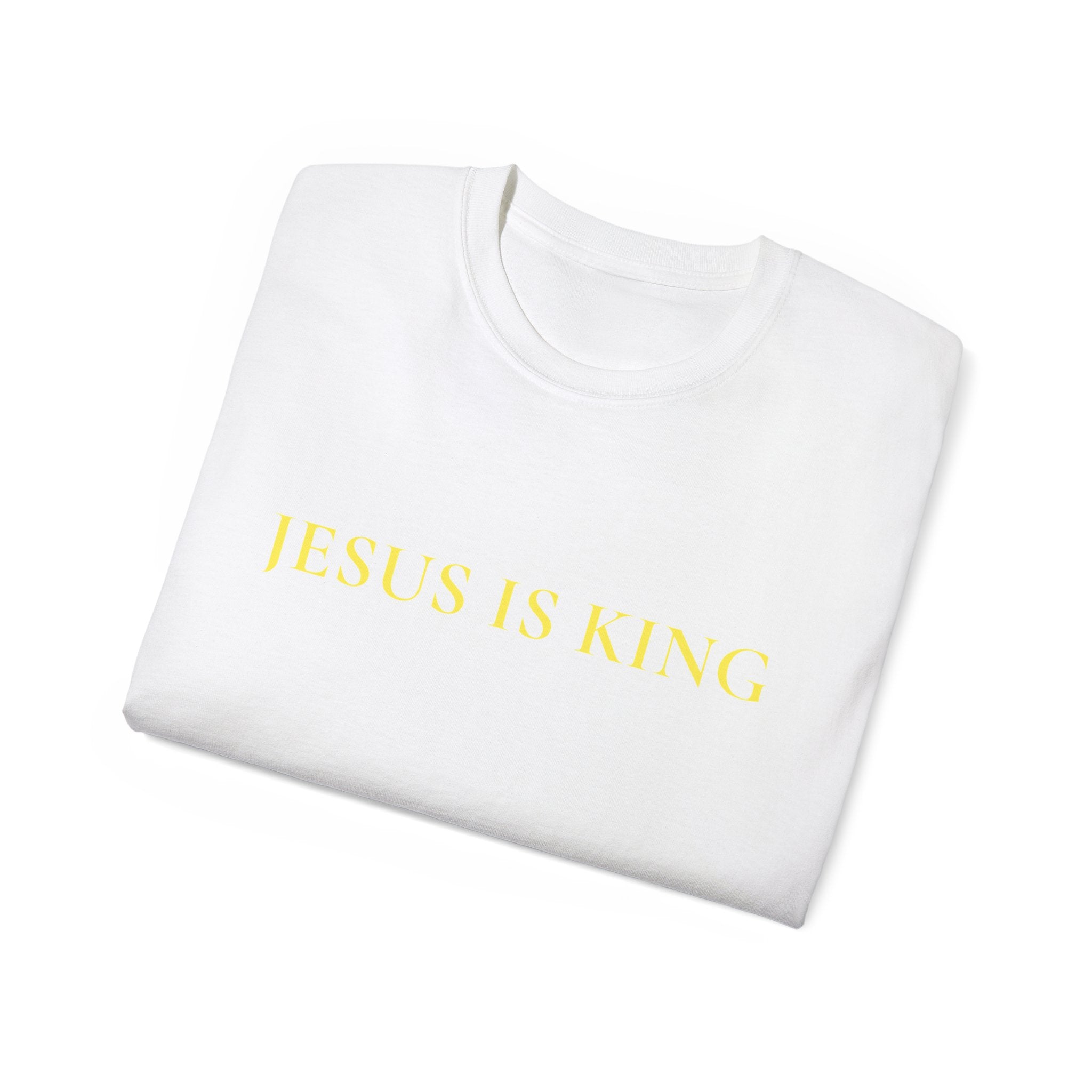 Jesus Is King Sunday Service Tee-White-S-Bootlg