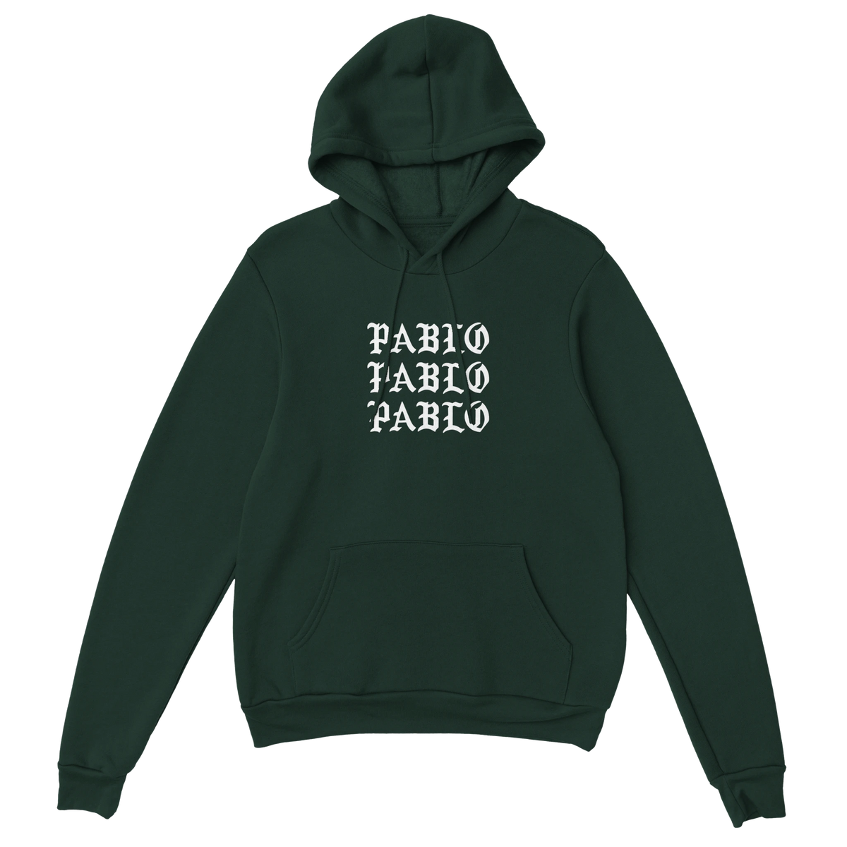 Pablo Kanye West Hoodie-Forest Green-S-Bootlg
