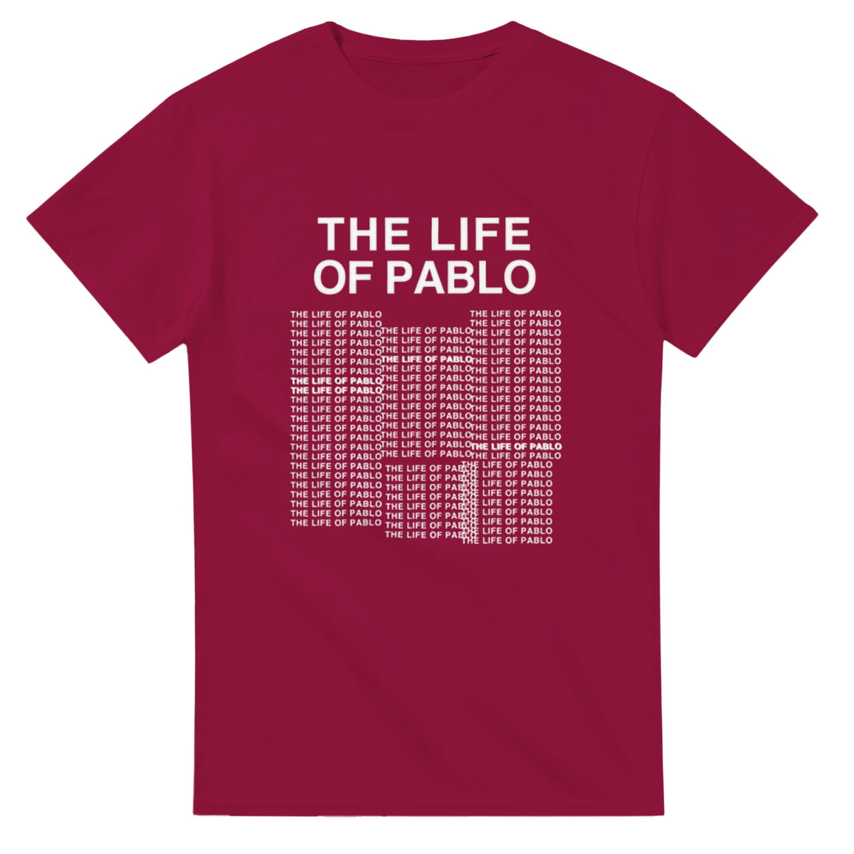 The Life of Pablo T-Shirt-Cardinal Red-S-Bootlg
