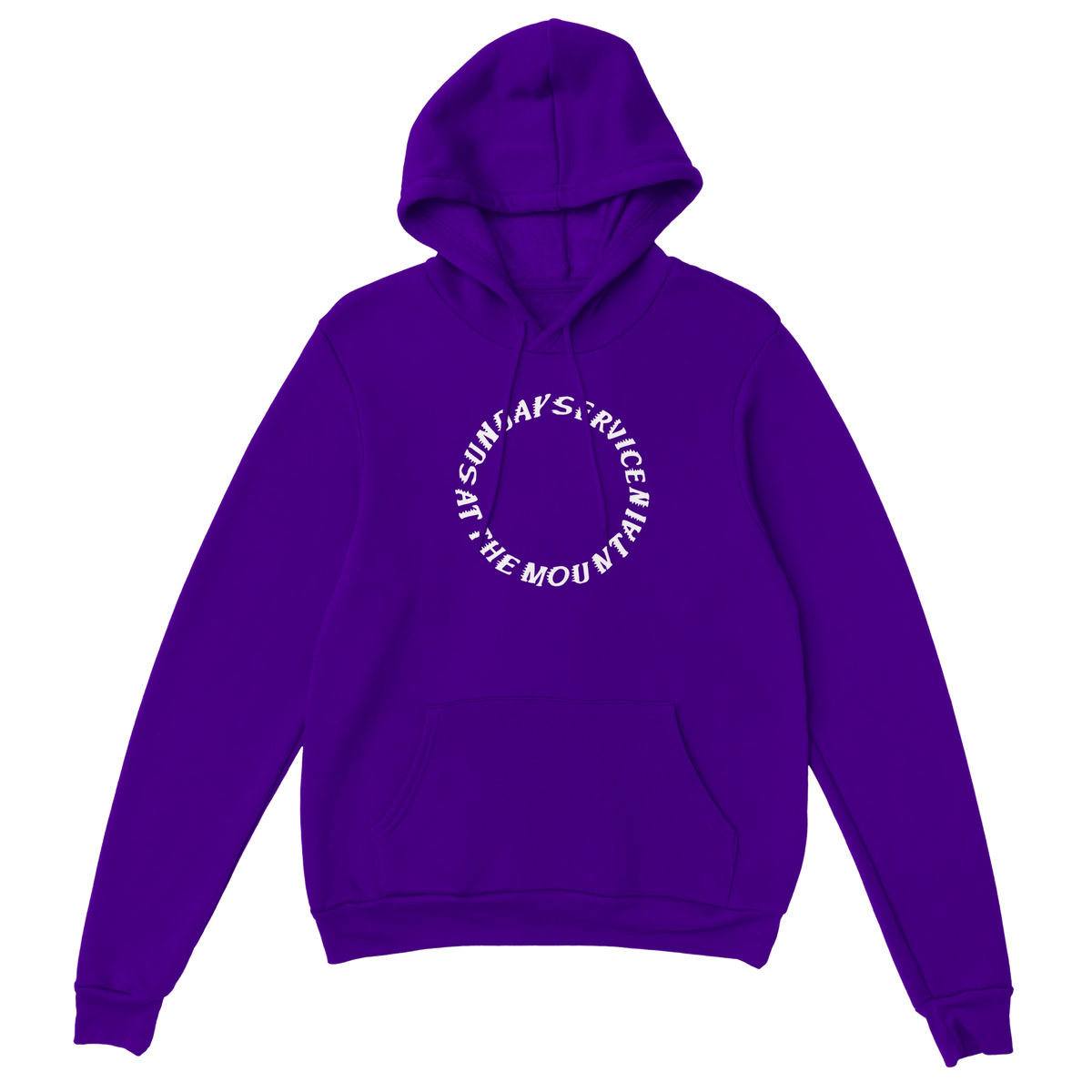 Sunday Service at the Mountain Hoodie-Purple-S-Bootlg