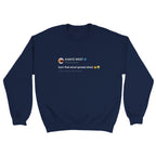 Burn That Excel Spreadsheet Crewneck-Navy-S-Bootlg