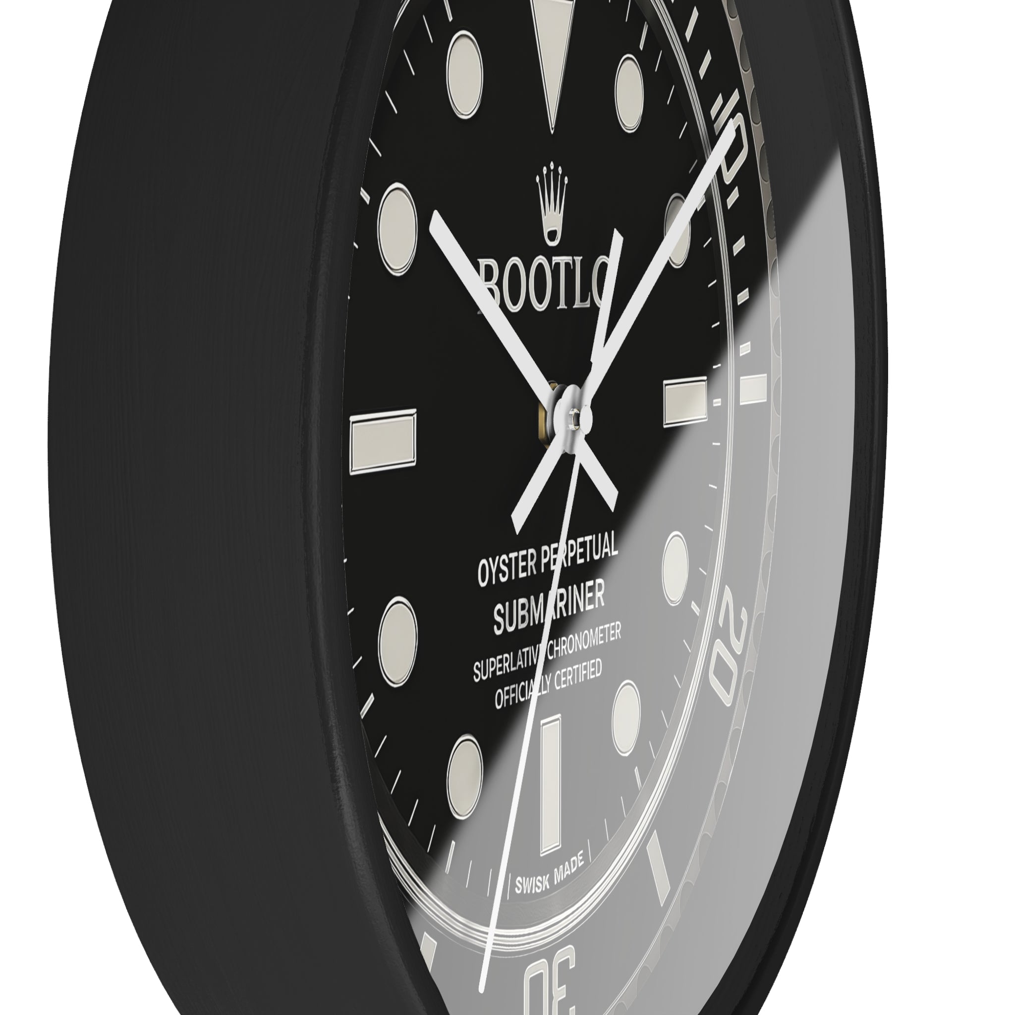 Bootlg submariner diver wall clock