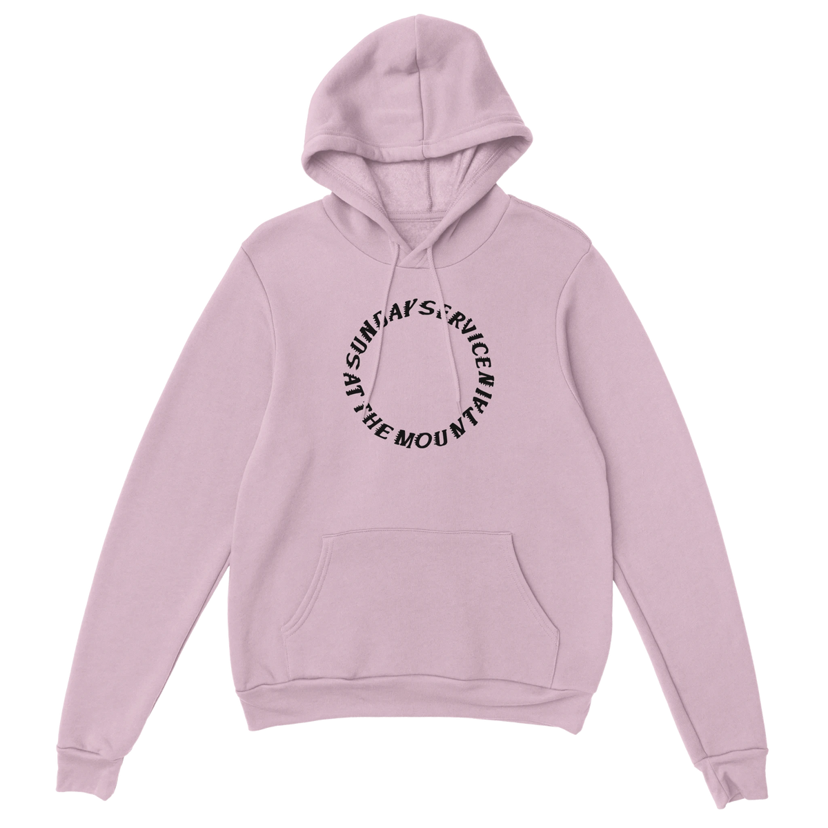 Sunday Service at the Mountain Hoodie-Light Pink-S-Bootlg