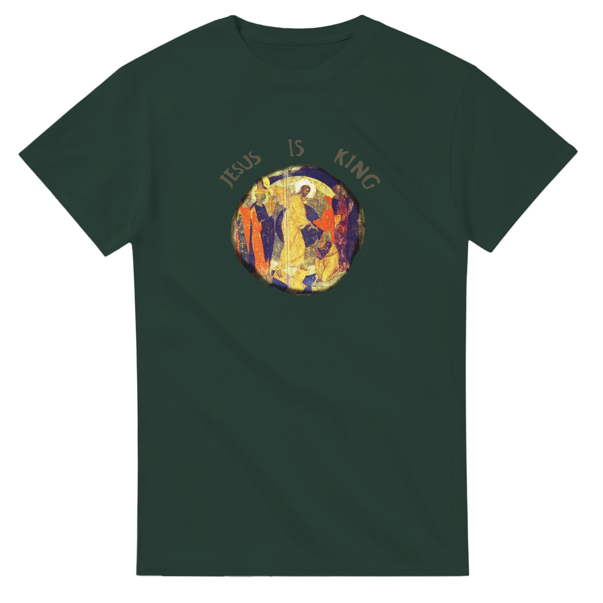 Jesus Is King Kanye West Sunday Service T-Shirt-Forest Green-S-Bootlg