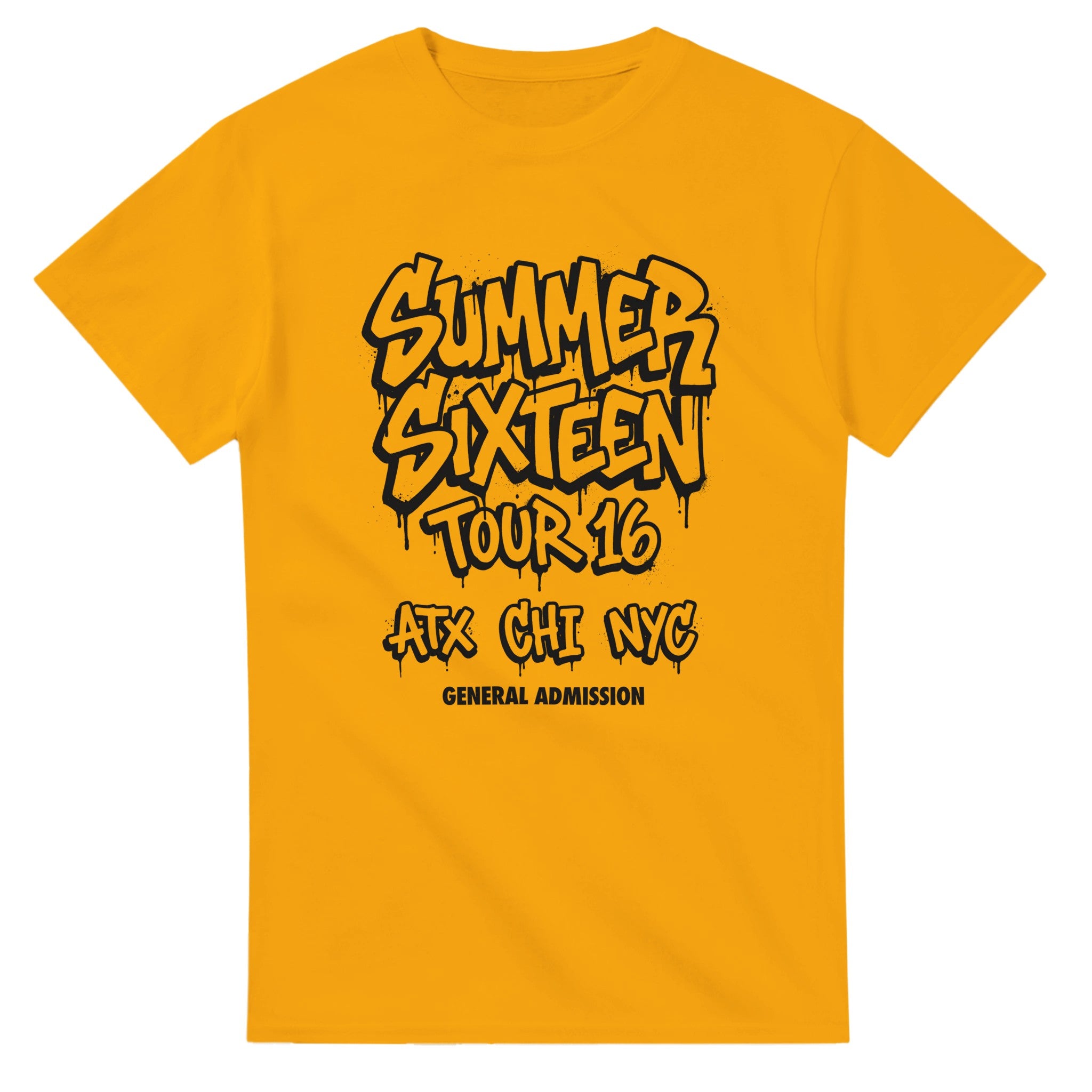 Summer Sixteen Drake Tour Tee-Gold-S-Bootlg