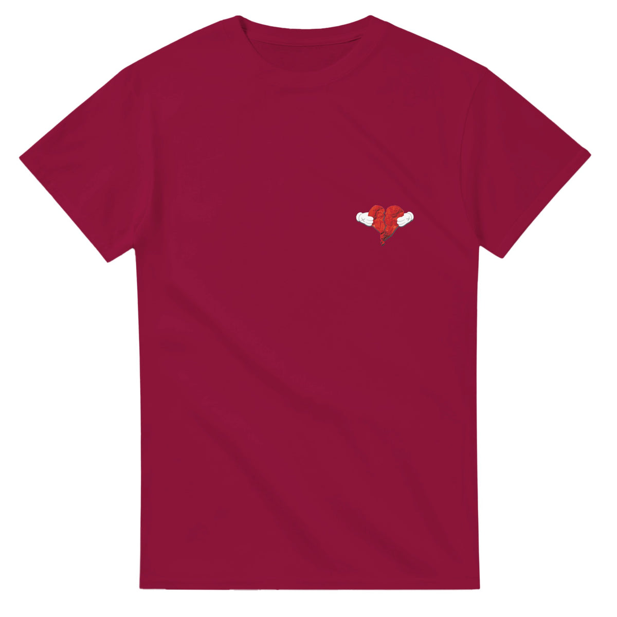 Kanye West Heartless T-shirt - 808s and Heartbreaks-Cardinal Red-S-Bootlg