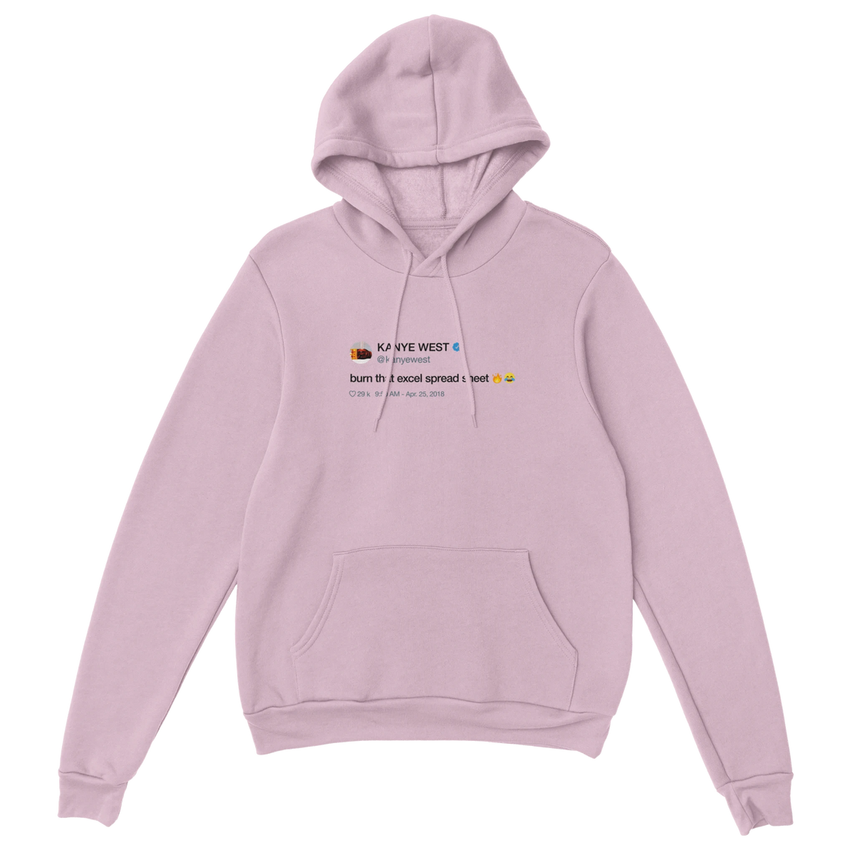 Burn That Excel Spreadsheet Hoodie-Light Pink-S-Bootlg