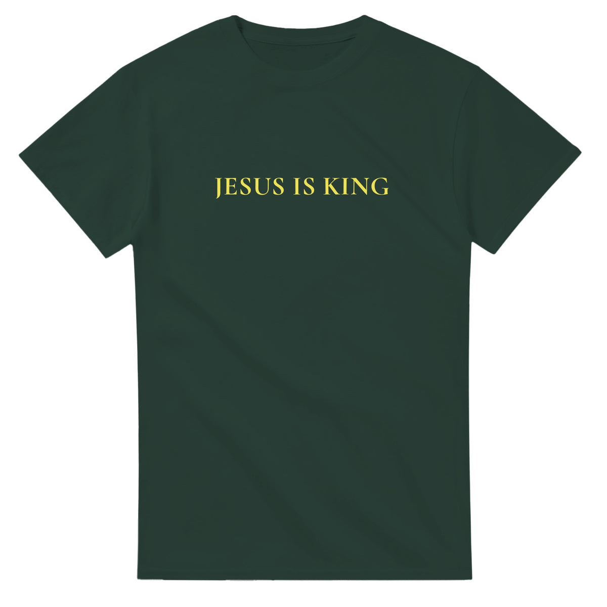 Jesus Is King Sunday Service Tee-Forest Green-S-Bootlg