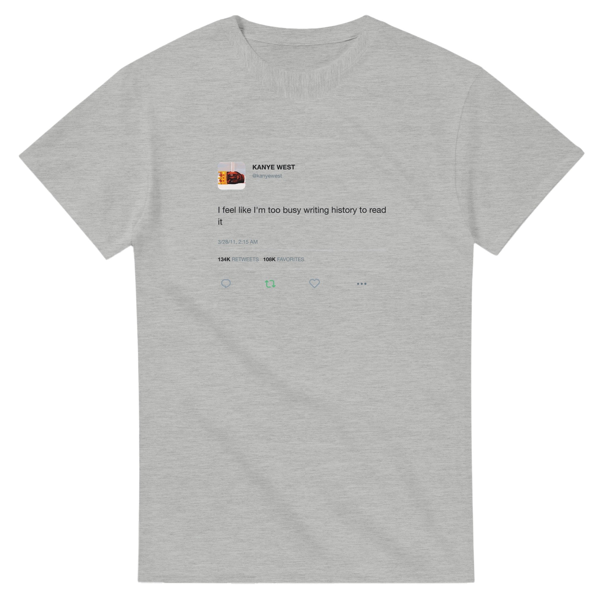 Writing History Kanye West Tee-Ash-S-Bootlg