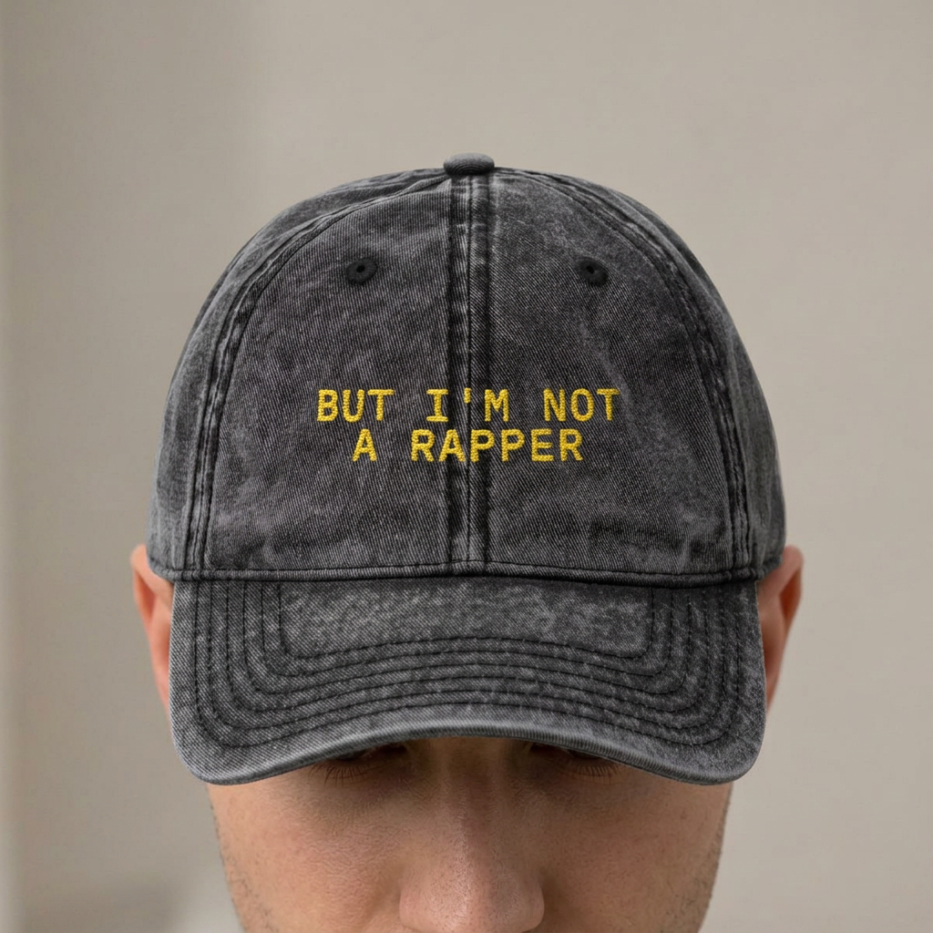 Funny Rap Meme Embroidered Hat, Vintage Dad Cap, 6 Designs