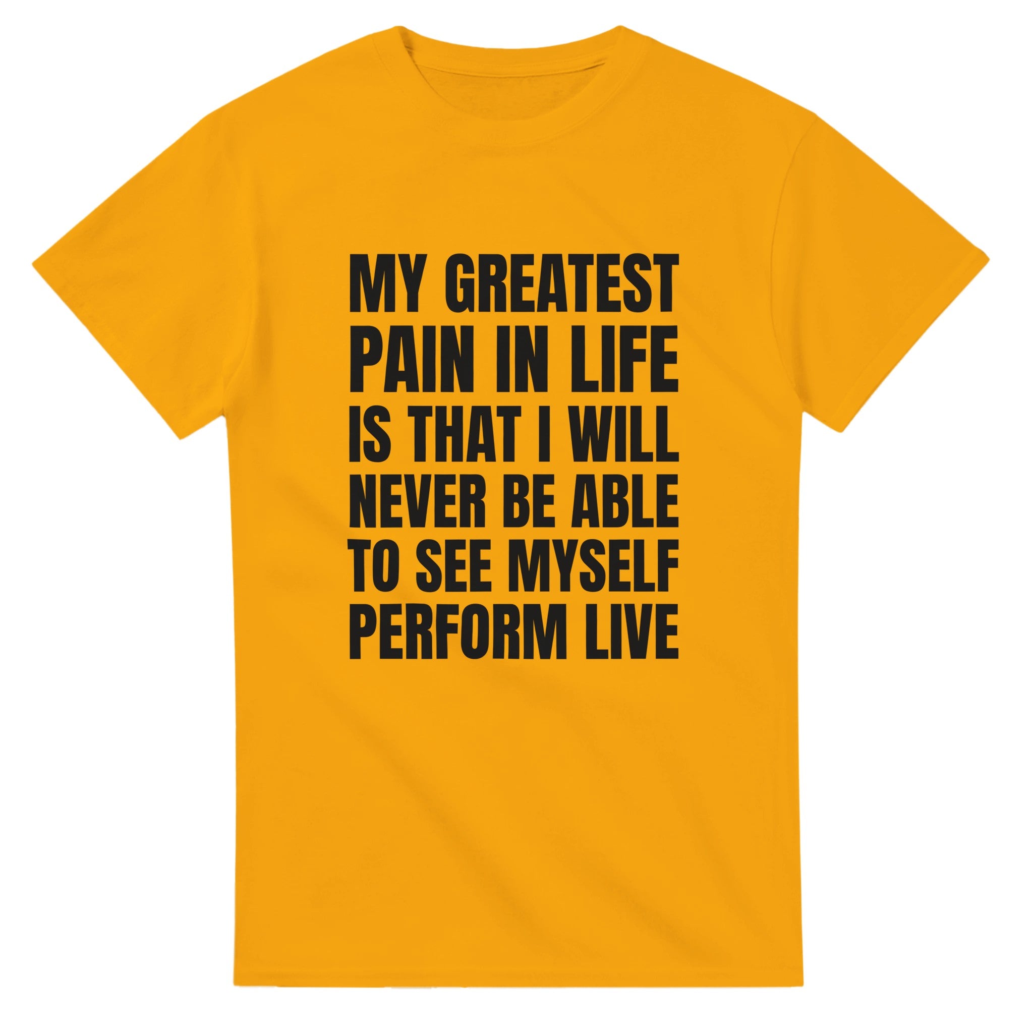 Greatest Pain Kanye West Tee-Gold-S-Bootlg