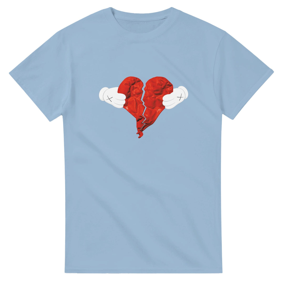 Heartless Kanye West Tee-Light Blue-S-Bootlg