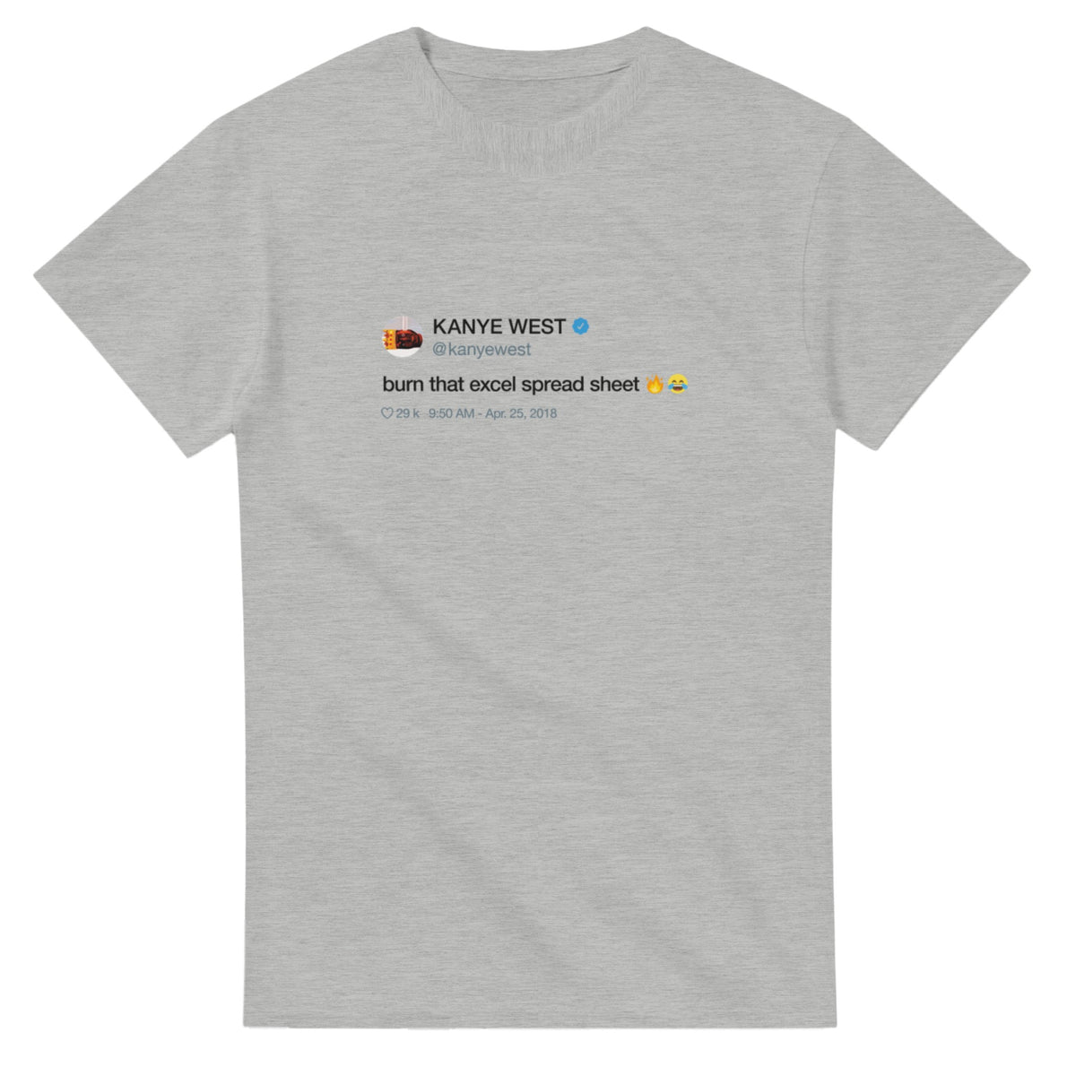 Burn That Excel Spreadsheet Tee-Ash-S-Bootlg