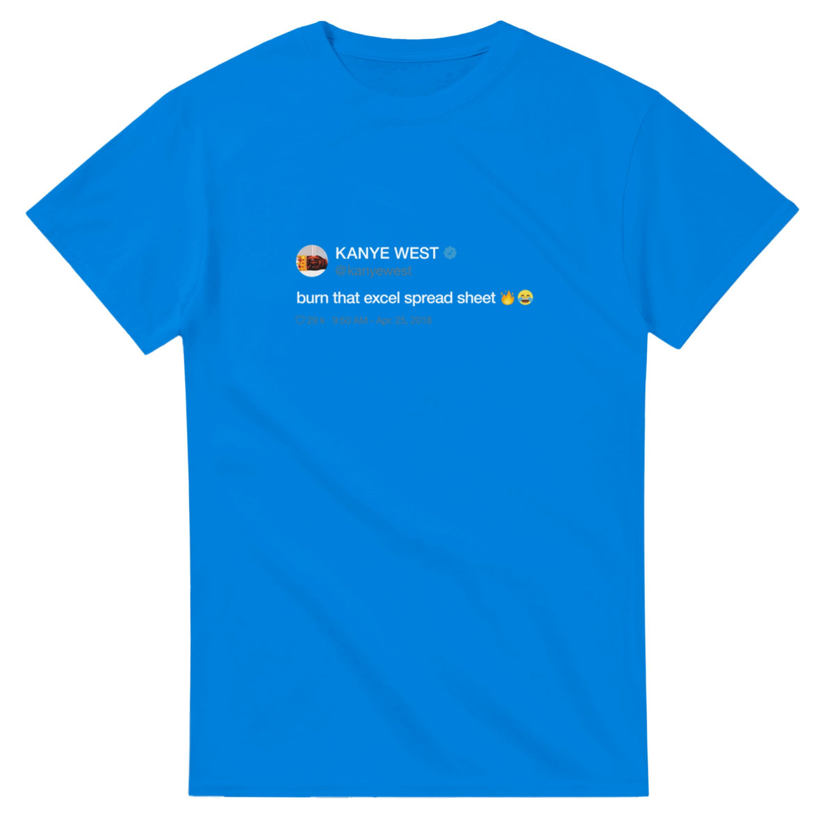 Burn That Excel Spreadsheet Tee-Royal-S-Bootlg