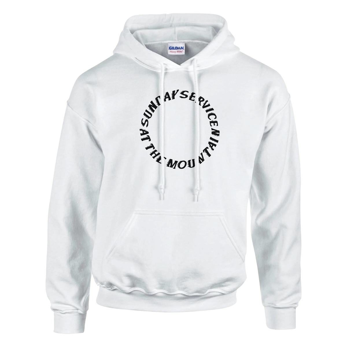 Sunday Service at the Mountain Hoodie-White-S-Bootlg