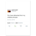 Creative Process Tweet Poster-A4 21x29.7 cm / 8x12″-Bootlg