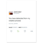 Creative Process Tweet Poster-A4 21x29.7 cm / 8x12″-Bootlg