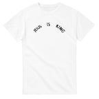 Jesus Is King Arched T-Shirt-White-S-Bootlg