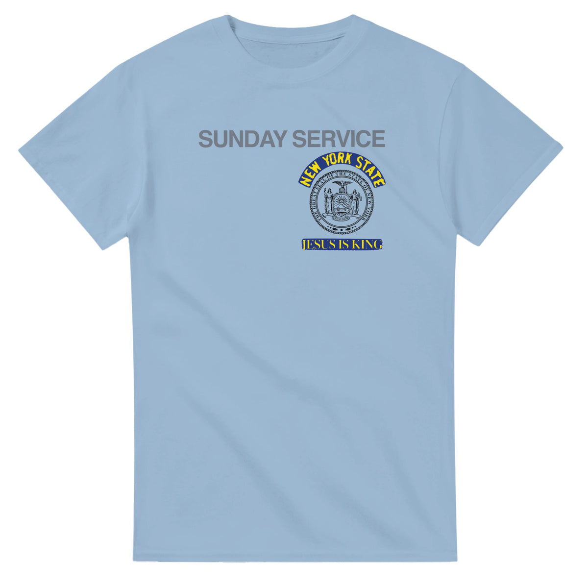 Jesus Is King New York Tee-Light Blue-S-Bootlg