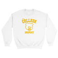 The College Dropout Crewneck Sweatshirt - Old Kanye West-White-S-Bootlg