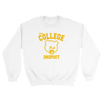 The College Dropout Crewneck Sweatshirt - Old Kanye West-White-S-Bootlg