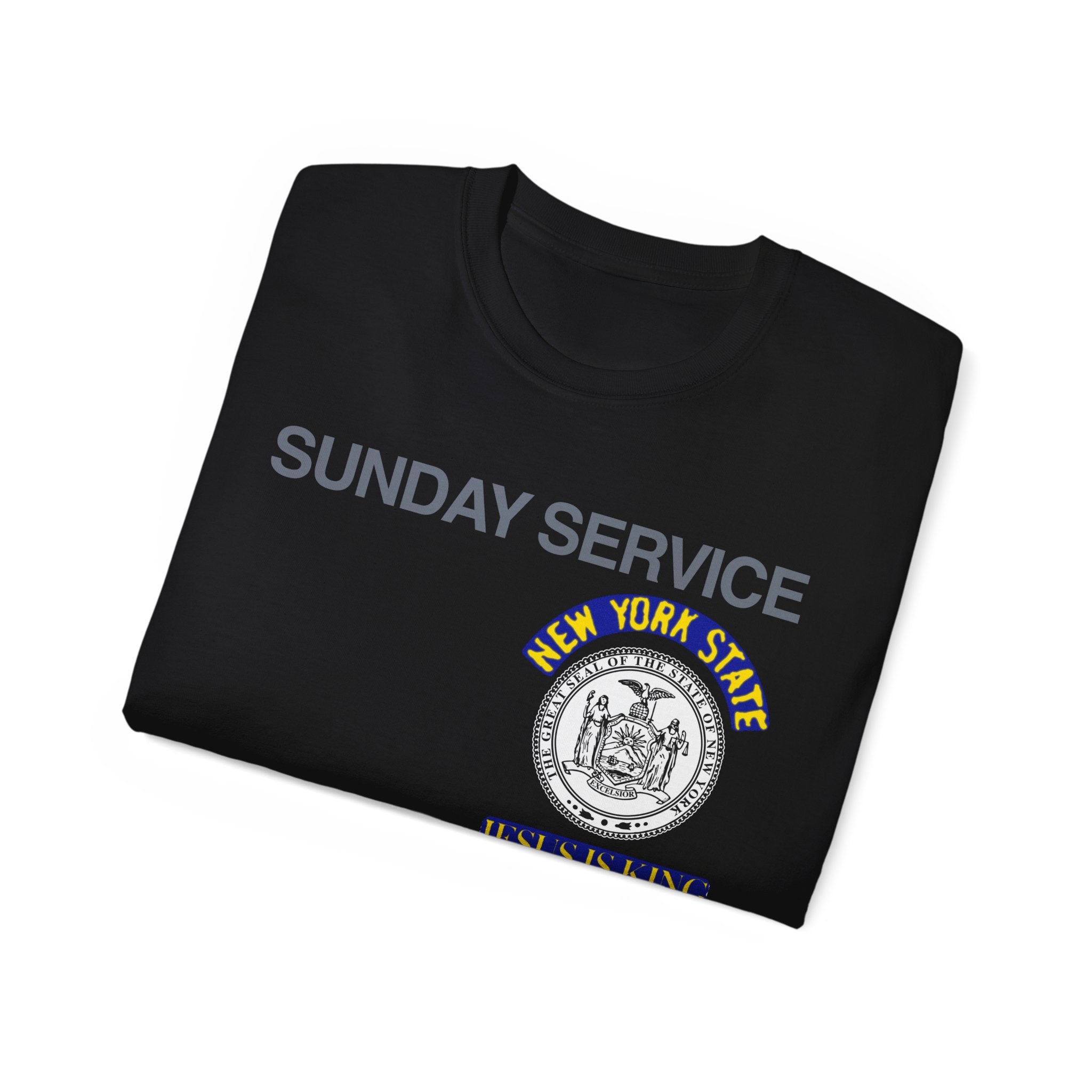 Jesus Is King New York Tee-White-S-Bootlg