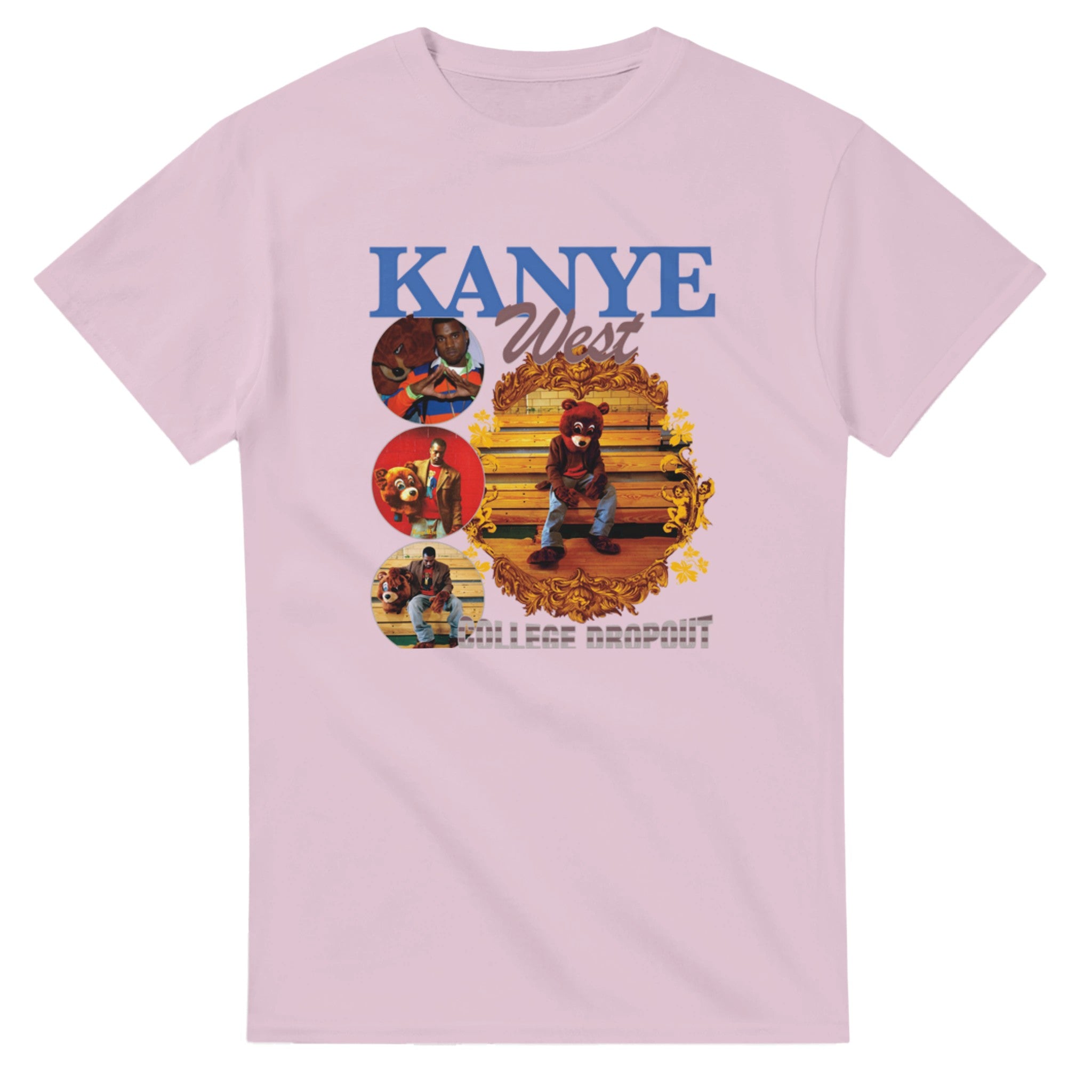 Vintage Kanye West College Dropout T-Shirt-Light Pink-S-Bootlg