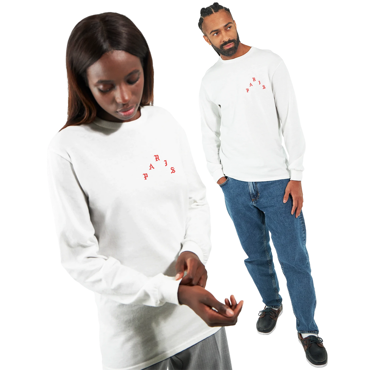 Pablo Paris Long Sleeve-White-S-Bootlg