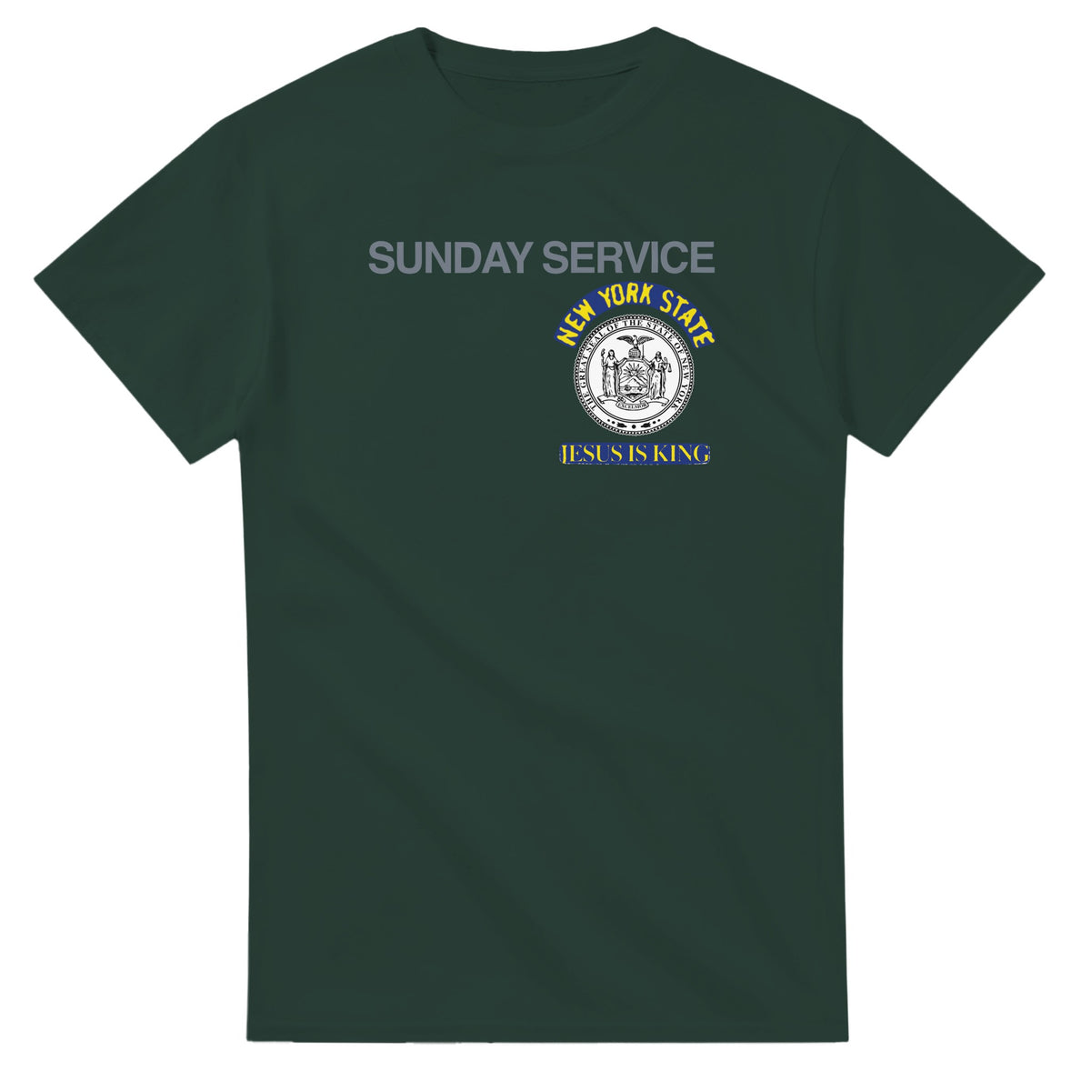 Jesus Is King New York Tee-Forest Green-S-Bootlg