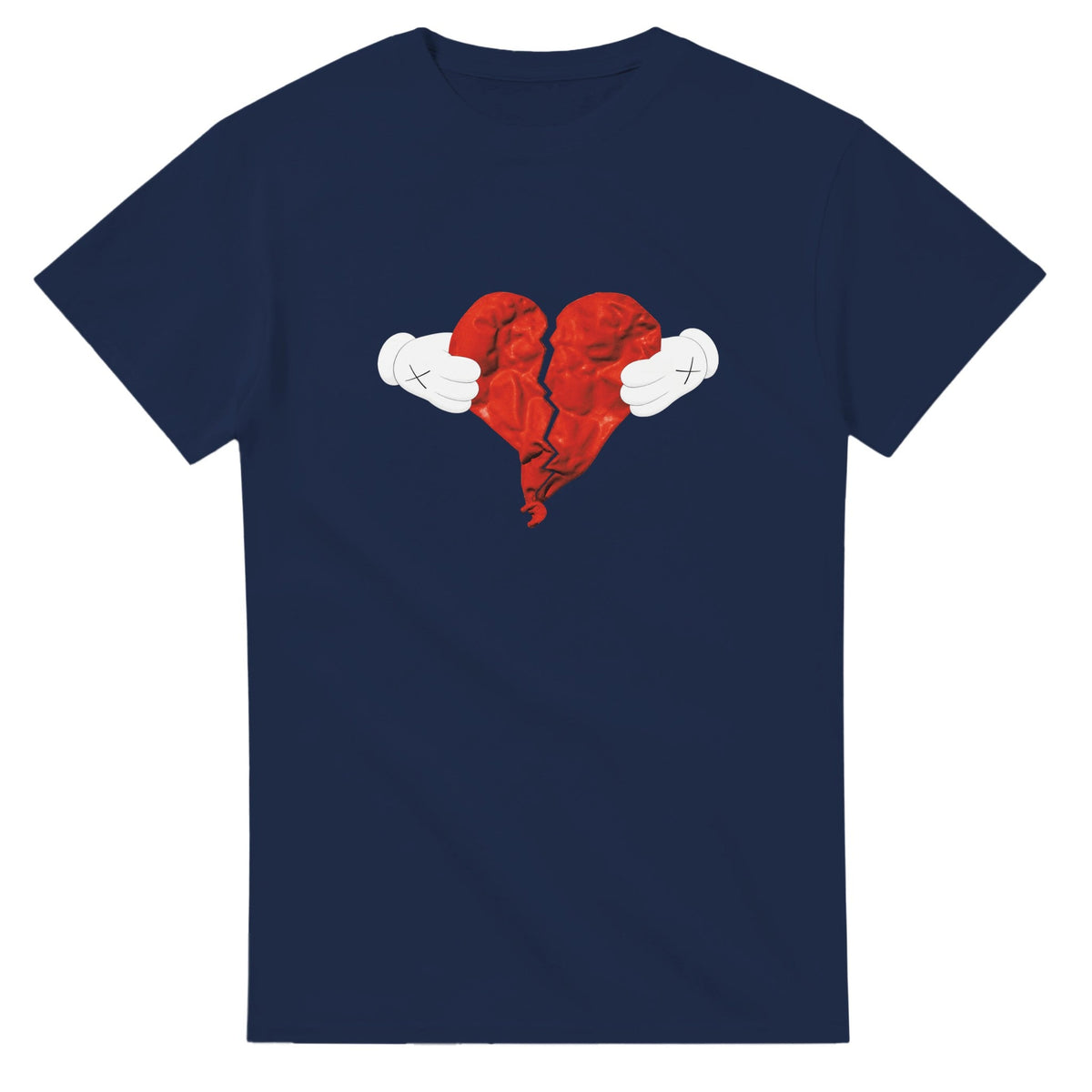 Heartless Kanye West Tee-Navy-S-Bootlg