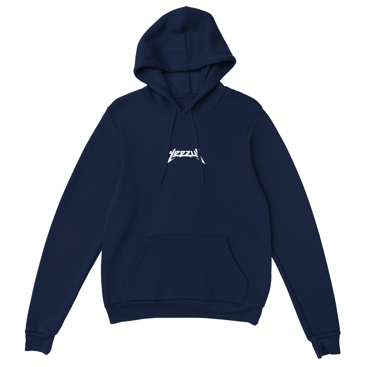 Yeezus Logo Hoodie-Navy-S-Bootlg