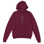 Donda inspired Kanye West album hoodie in Maroon, front view